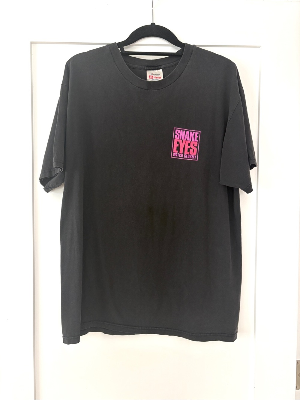 Rare Vintage Snake Eyes Tshirt - Faded Black size L